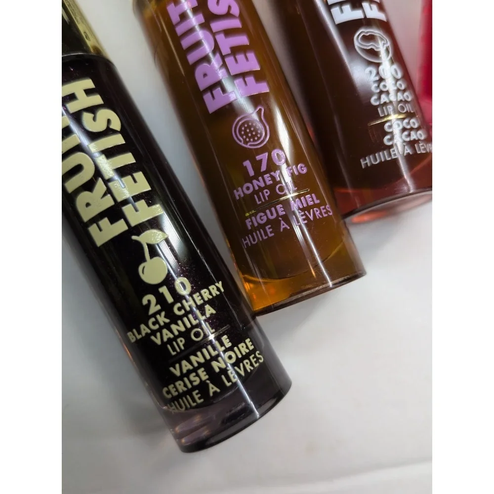 SEALED LOT 4!🥰Milani Fruit Fetish Lip Oils Limited Edition Cacoa Fig Melon More